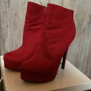 Cute Chinese Laundry red ankle boots